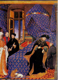 Charles VI with Pierre Salmon